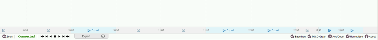 PeriCALM Export Tool at bottom of screen